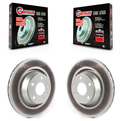 Rear Coated Disc Brake Rotors Pair For Audi TT Quattro TTS RS KG-101362