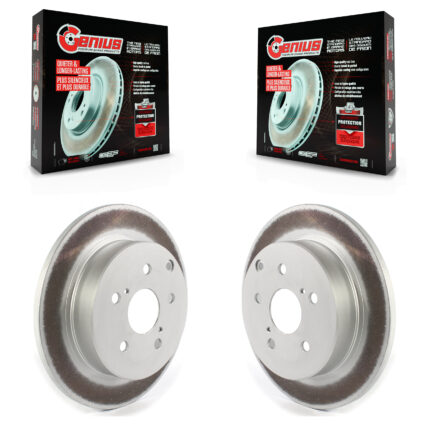 Rear Coated Disc Brake Rotors Pair For Toyota Prius V Mirai KG-101363