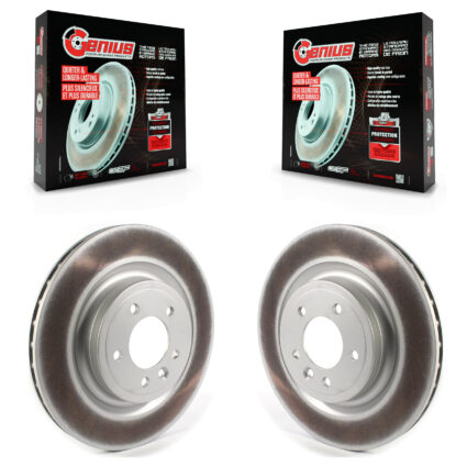 Rear Coated Disc Brake Rotors Pair For Land Rover Range Sport Discovery KG-101367