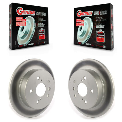 Rear Coated Disc Brake Rotors Pair For Toyota Camry KG-101372
