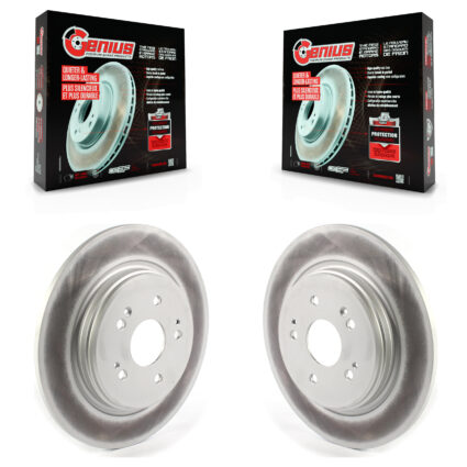 Rear Coated Disc Brake Rotors Pair For Acura RDX Honda HR-V Clarity KG-101376