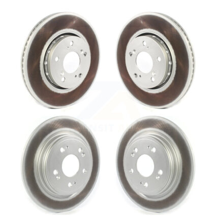 Front Rear Coated Disc Brake Rotors Kit For Acura RLX KG-101389