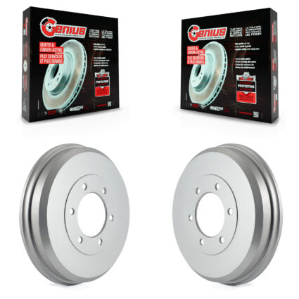 Rear Coat Brake Drums Pair For Chevrolet Colorado GMC Canyon Isuzu i-280 i-350 i-290 i-370 KG-101414