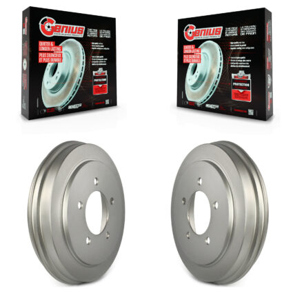 Rear Coat Brake Drums Pair For Jeep Patriot Compass Dodge Caliber Chrysler Sebring Avenger KG-101421