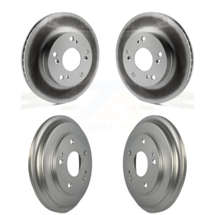 Front Rear Disc Brake Rotors Drums Kit For Honda Civic KG-101427