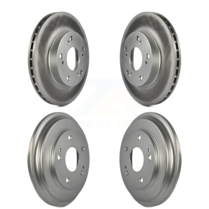 Front Rear Disc Brake Rotors Drums Kit For Honda Civic KG-101429
