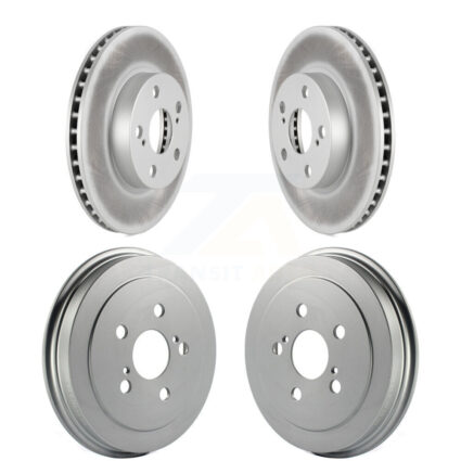 Front Rear Disc Brake Rotors Drums Kit For 2004-2008 Toyota Prius KG-101431