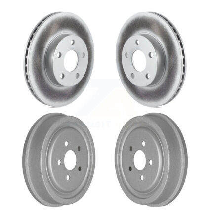 Front Rear Disc Brake Rotors Drum Kit For 2003-2005 Pontiac Sunfire Chevrolet Cavalier KG-101435