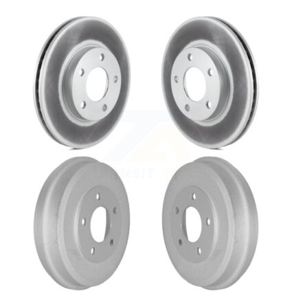 Front Rear Disc Brake Rotors Drums Kit For Ford Escape Mazda Tribute Mercury Mariner KG-101439