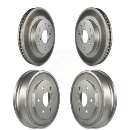 Front Rear Disc Brake Rotors Drums Kit For Chevrolet GMC Silverado 1500 Sierra Classic KG-101446