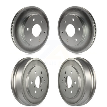 Front Rear Disc Brake Rotors Drums Kit For Chevrolet GMC Silverado 1500 Sierra Classic KG-101447