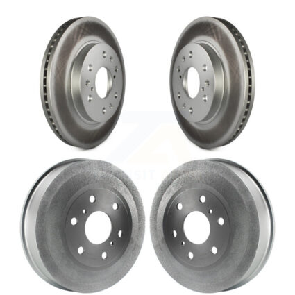 Front Rear Disc Brake Rotor Drum Kit For 2009-2013 GMC Sierra 1500 Chevrolet Silverado KG-101451