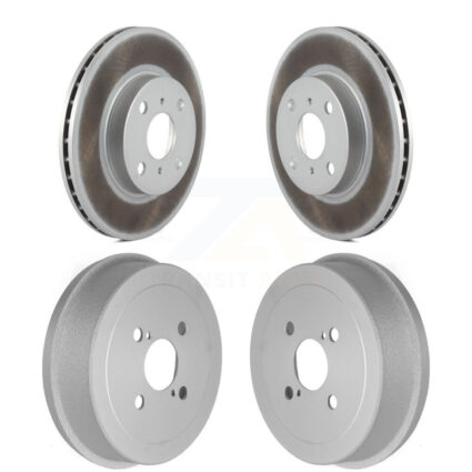 Front Rear Disc Brake Rotors Drums Kit For Toyota Corolla Prizm Chevrolet Geo KG-101453