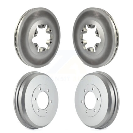 Front Rear Brake Rotors Drum Kit For Chevrolet Colorado GMC Canyon Isuzu i-280 i-350 i-290 KG-101454