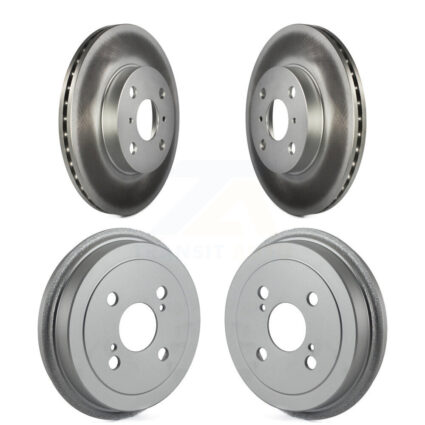 Front Rear Disc Brake Rotors Drums Kit For Toyota Echo KG-101456