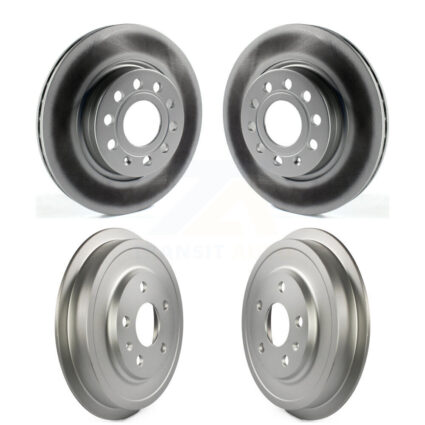 Front Rear Brake Rotor Drum Kit For 11-12 Volkswagen Jetta With 280mm Diameter KG-101460