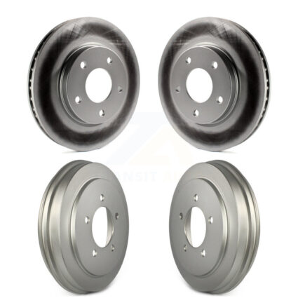 Front Rear Disc Brake Rotor Drum Kit For Dodge Caliber With 276mm Diameter KG-101468