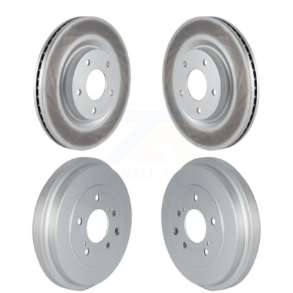 Front Rear Disc Brake Rotors Drums Kit For 2017-2019 Nissan Sentra Turbocharged KG-101497