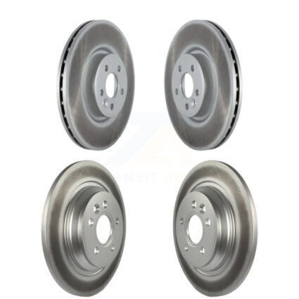 Front Rear Coated Disc Brake Rotors Kit For Volvo S60 V70 With 336mm Diameter Rotor KG-101503