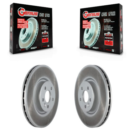 Front Coat Brake Rotor Pair For Volvo XC70 S60 V60 S80 V70 With 336mm Diameter KG-101516