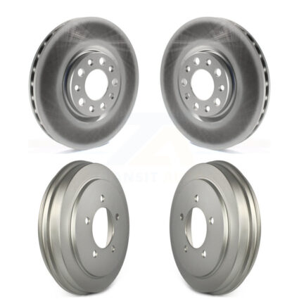 Front Rear Disc Brake Rotor Drum Kit For 2017 Jeep Compass With 305mm Diameter KG-101523