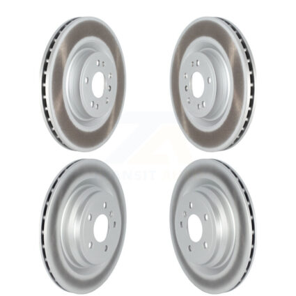 Front Rear Coated Disc Brake Rotors Kit For Mercedes-Benz GLE400 Without Sport Package KG-101527