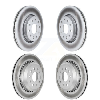 Front Rear Coated Disc Brake Rotors Kit For 2020-2023 Jeep Gladiator KG-101543