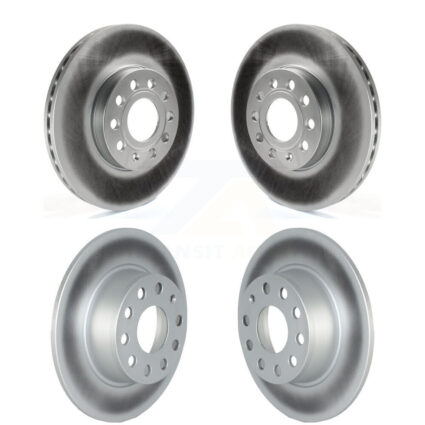 Front Rear Coated Disc Brake Rotors Kit For Volkswagen Jetta Taos KG-101544