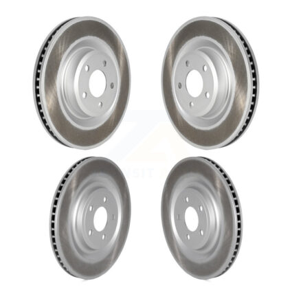 Front Rear Coated Disc Brake Rotors Kit For Ford Explorer Lincoln Aviator KG-101550