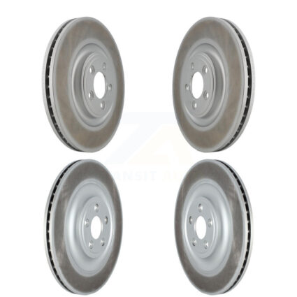 Front Rear Coated Disc Brake Rotors Kit For Jaguar XF XJ KG-101552