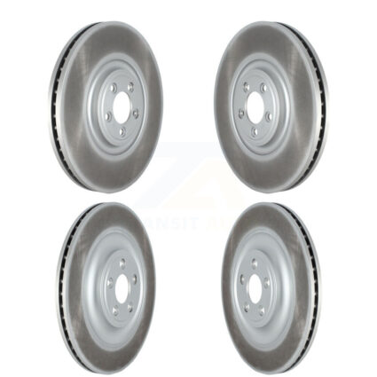 Front Rear Coated Disc Brake Rotors Kit For Jaguar XF XJ XKR XFR XKR-S XFR-S XJR XJR575 KG-101553