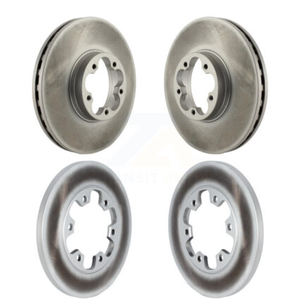 Front Rear Coated Disc Brake Rotors Kit For Ford Transit-350 HD KG-101561