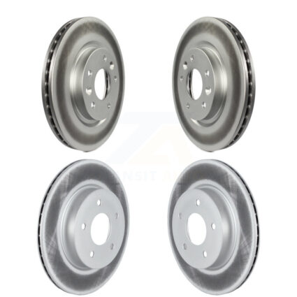 Front Rear Coated Disc Brake Rotors Kit For Nissan Qashqai Rogue Sport LEAF KG-101573