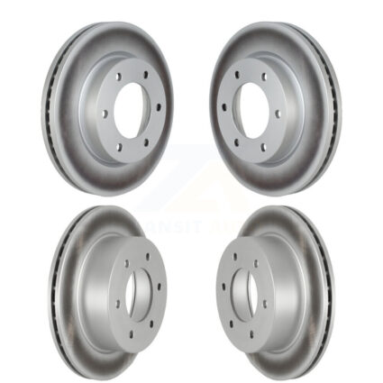 Front Rear Coated Disc Brake Rotors Kit For Ford Ranger Bronco KG-101590