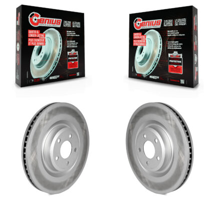 Front Coated Brake Rotor Pair For Ford Explorer Lincoln Aviator Police Interceptor Utility KG-101622