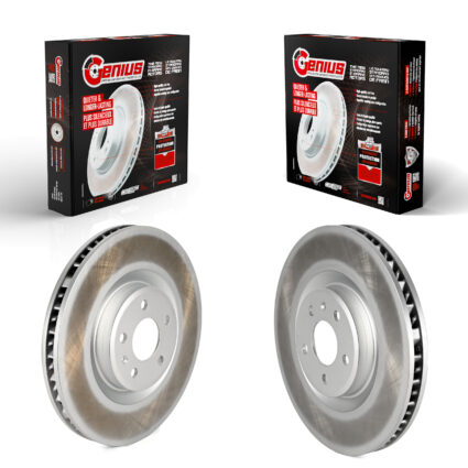 Front Coat Brake Rotors Kit For 2015-2018 Porsche Macan S Without Ceramic Composite Brakes KG-101632