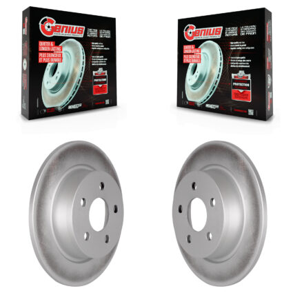 Rear Coated Disc Brake Rotors Pair For Ford Transit Connect KG-101638