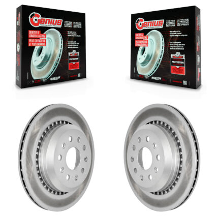 Rear Coated Disc Brake Rotors Pair For Jeep Wrangler Gladiator KG-101647