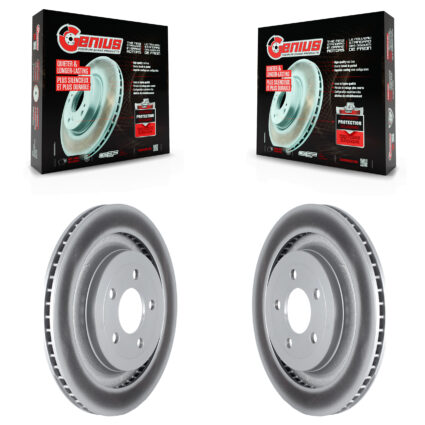 Rear Coated Disc Brake Rotors Pair For Ford Mustang KG-101649