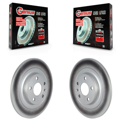 Rear Coated Disc Brake Rotors Pair For Volvo XC40 With 302mm Diameter Rotor KG-101651