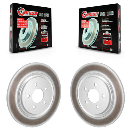 Rear Coated Disc Brake Rotors Pair For Ford Explorer KG-101653