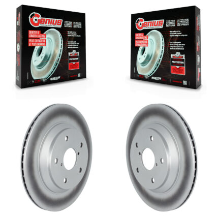 Rear Coated Disc Brake Rotors Pair For Subaru Forester Crosstrek KG-101657