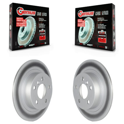 Rear Coated Disc Brake Rotors Pair For Mini Cooper Countryman Clubman BMW i3 i3s KG-101658