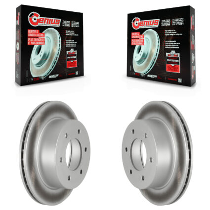 Rear Coated Disc Brake Rotors Pair For Ford Ranger Bronco KG-101669