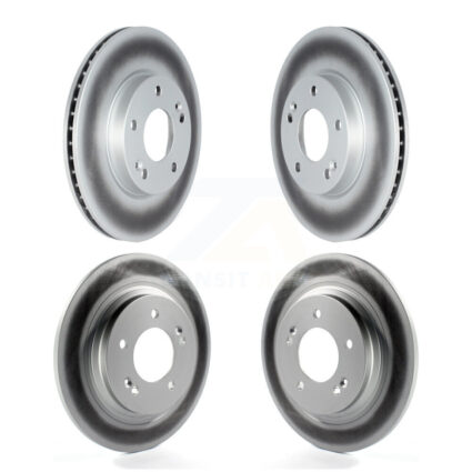 Front Rear Coated Disc Brake Rotors Kit For Hyundai Ioniq Kia Niro KG-101686