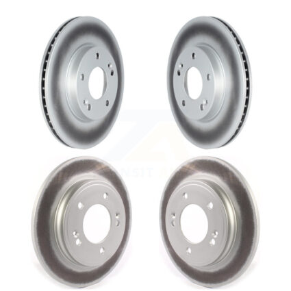 Front Rear Coated Disc Brake Rotors Kit For Hyundai Ioniq Kia Niro KG-101687