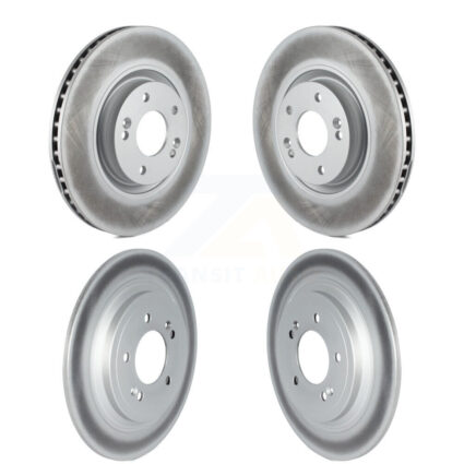 Front Rear Coated Disc Brake Rotors Kit For Kia Sportage Hyundai Nexo KG-101702