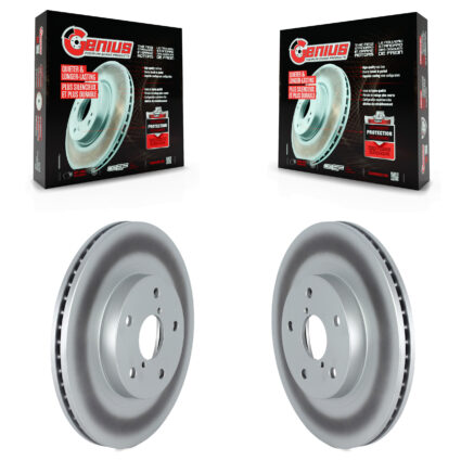 Front Coat Brake Rotors Pair For 2019-2022 Subaru Forester With 294mm Diameter Rotor KG-101719