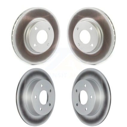 Front Rear Coated Disc Brake Rotors Kit For 2021-2023 Nissan Kicks S KG-101758