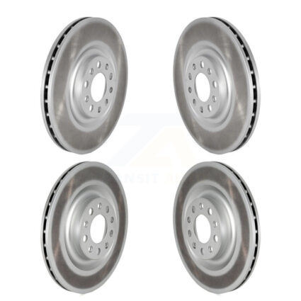 Front Rear Coated Disc Brake Rotors Kit For Alfa Romeo Stelvio Giulia KG-101778